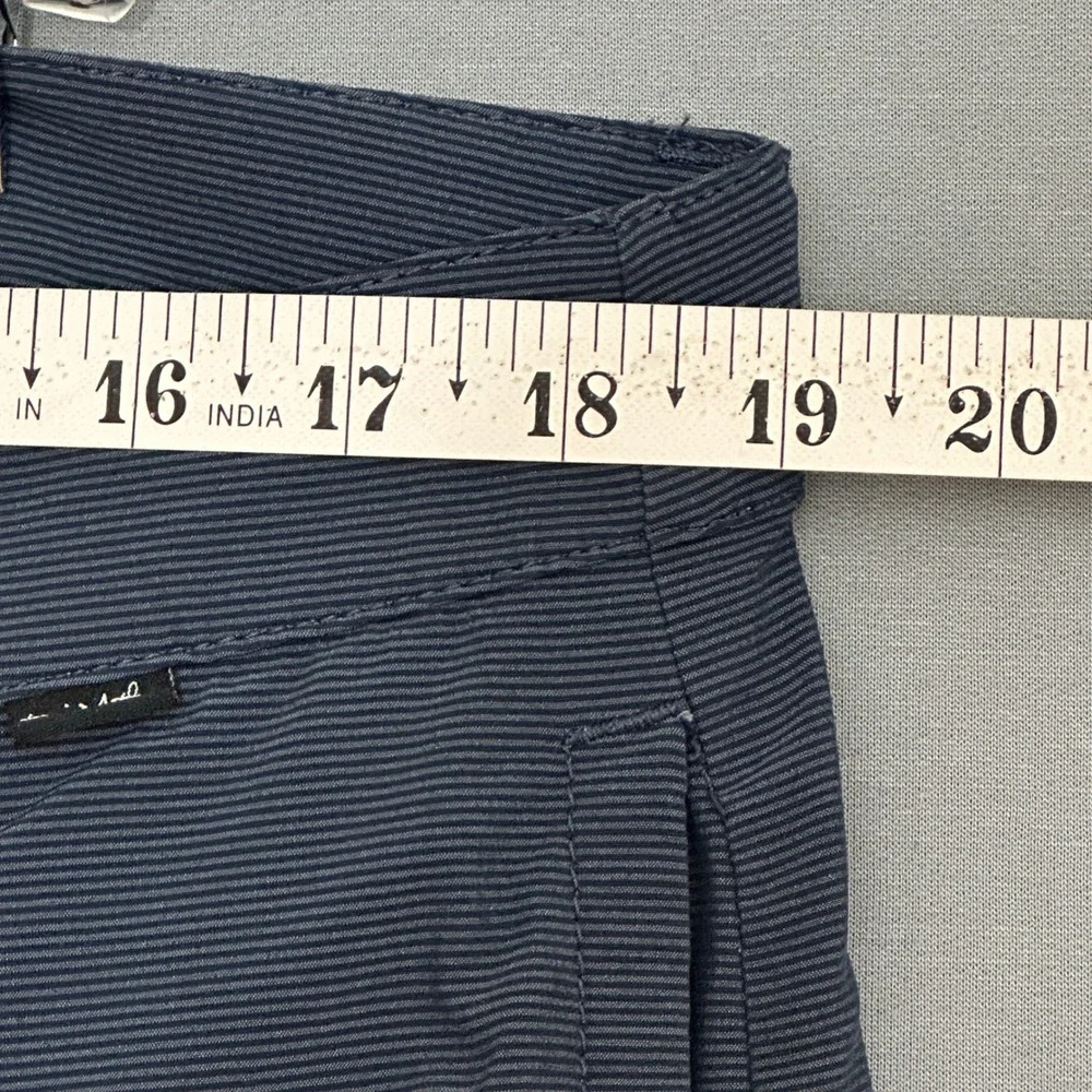 TravisMathew Mens Navy Blue Micro Stripe Hybrid Golf Shorts Size 36 Stretch